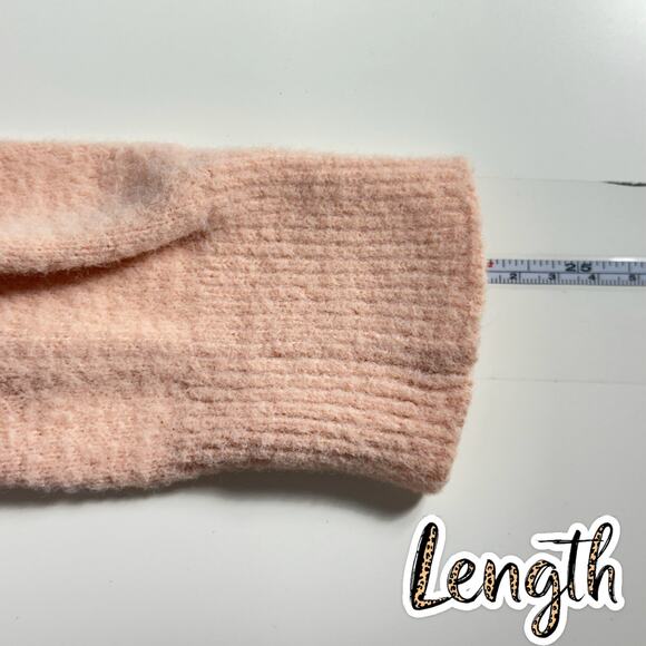 Express Womens Crewneck Pullover Sweater Size S Light Pink Soft Knit Long Sleeve - Picture 11 of 11